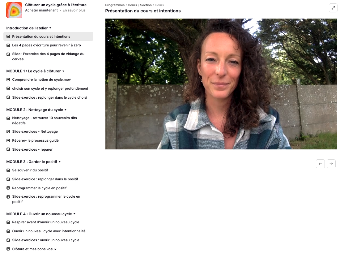 Contenu atelier clôture de cycle